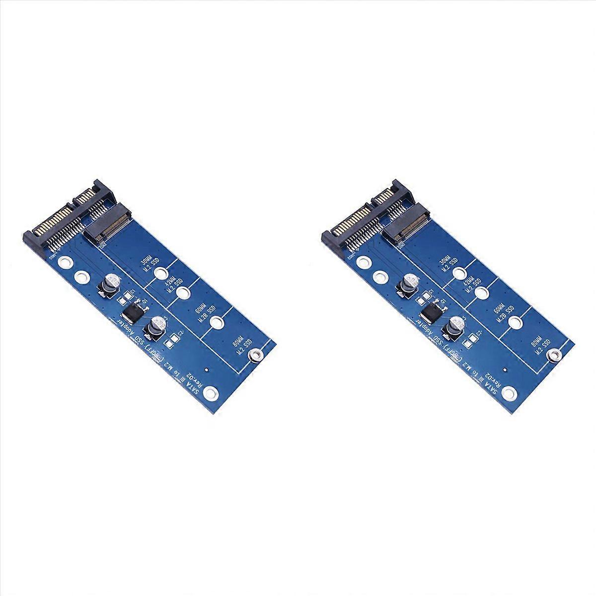 2X NGFF M.2 Adapter M2 to SATA 3 Adapter M.2 to SATA Adapter SSD M2 to SATA Expansion Card B Key Sup