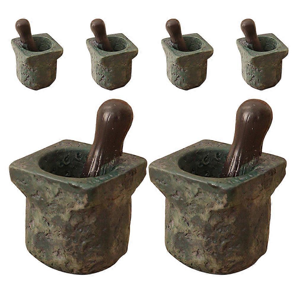 Mini Dollhouse Accessories for Decoration 6Pcs DIY Realistic Set