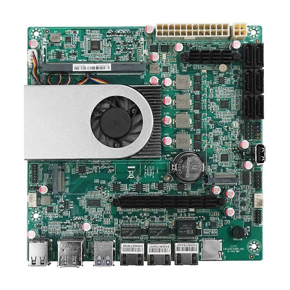 N150 Motherboard 6-Bay 6xSATA3.0 1xSO-DIMM DDR5 4800MHz 10G+2.5G LAN Mini ITX Mainboard