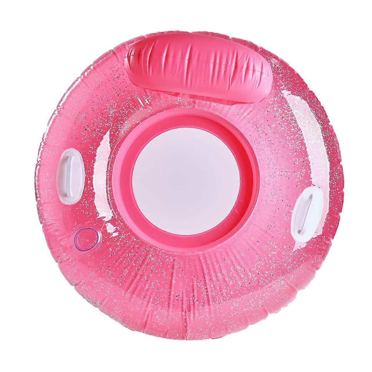 Inflatable Pool Chair with Cup Holder, Ergonomic Floating Lounge for Adults, Stable Water Balance