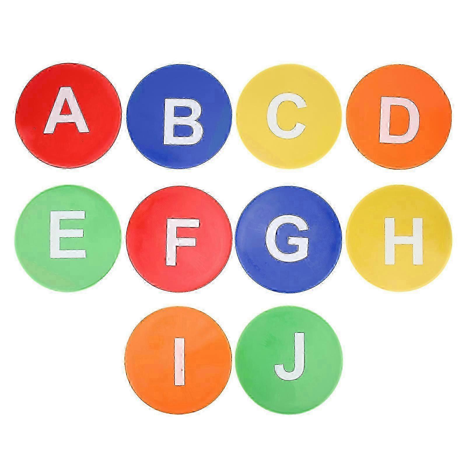 Multicolor Flat Training Carpet Spots Educate Color Sit Marker Round Carpet Mark Sticker hwyC