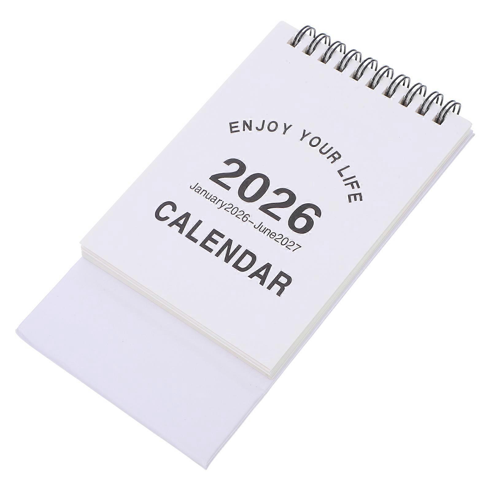 Desk Calendar 2026 Modern Design Compact Standing Flip For Home Use Office Organization 5.70X3.93X2.95in Note Taking 1Pack