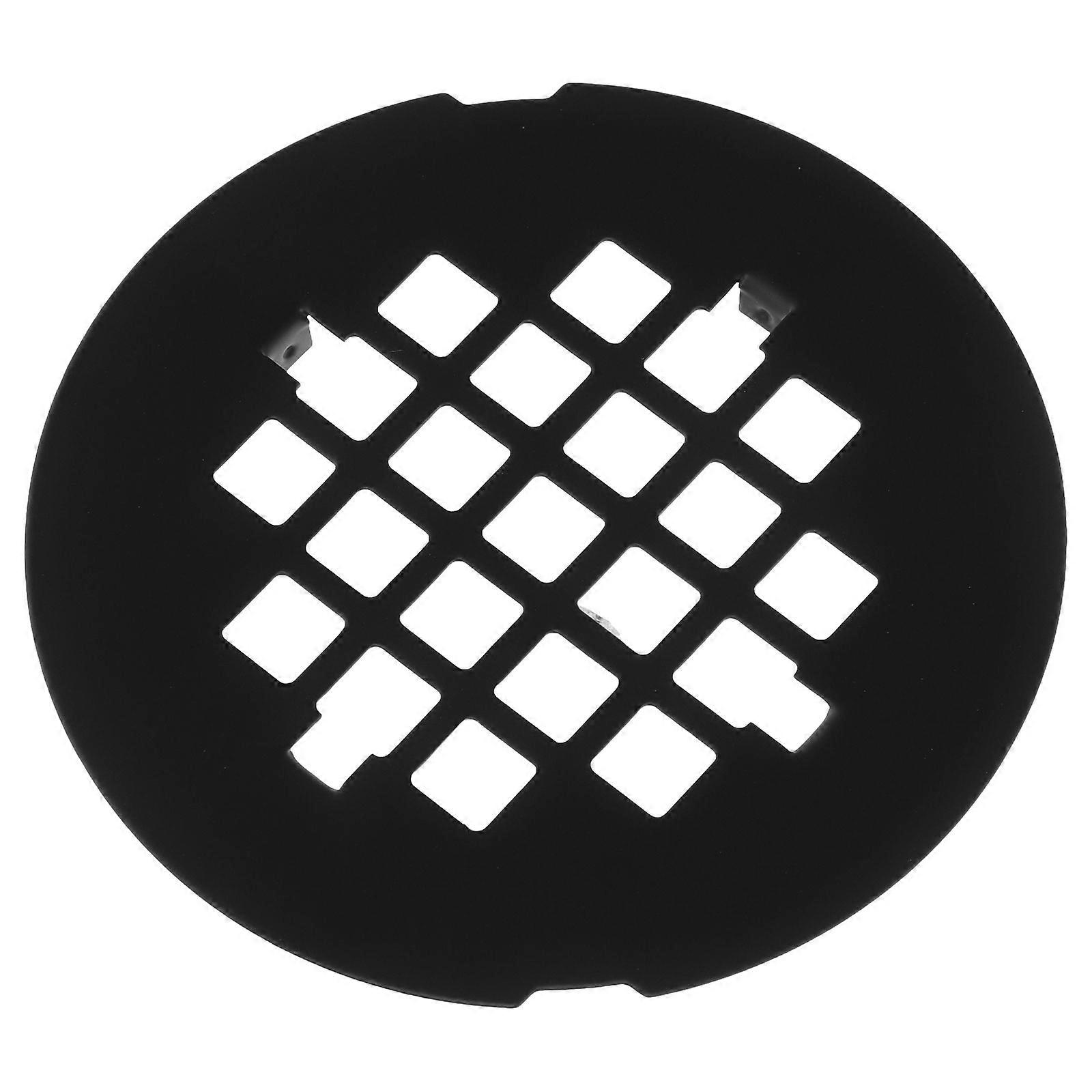 Svart dusjavløpshette i rustfritt stål for baderomsbruk