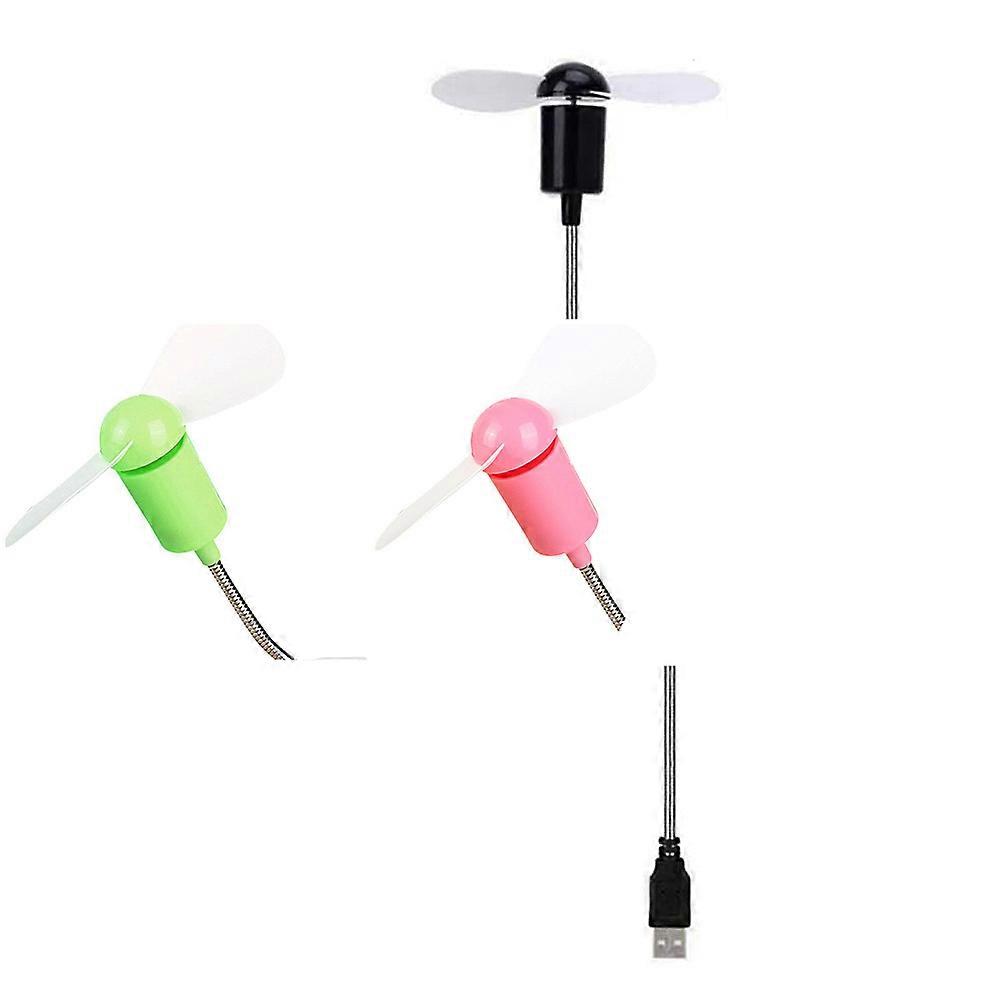 Mini Rechargeable Gooseneck Fan Assorted Use Silent Operation 4Pcs