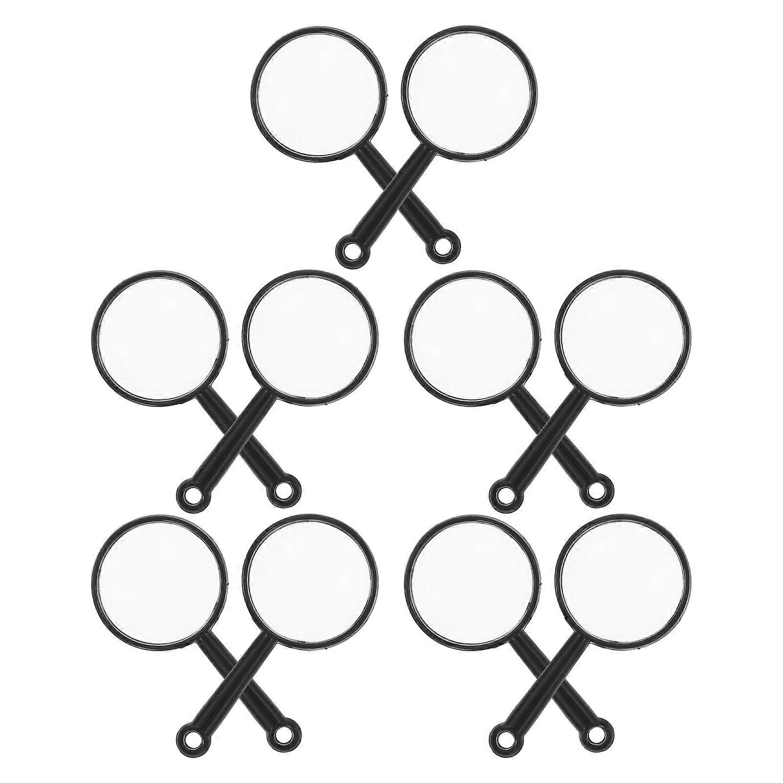 Handheld Magnifying Glass for Mineral Detection 10Pcs High-Definition Optical Lens