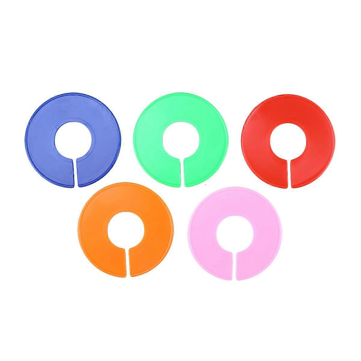 Round Clothes Size Buckles Concentric Hanger for Clothes 72Pcs Assorted Color