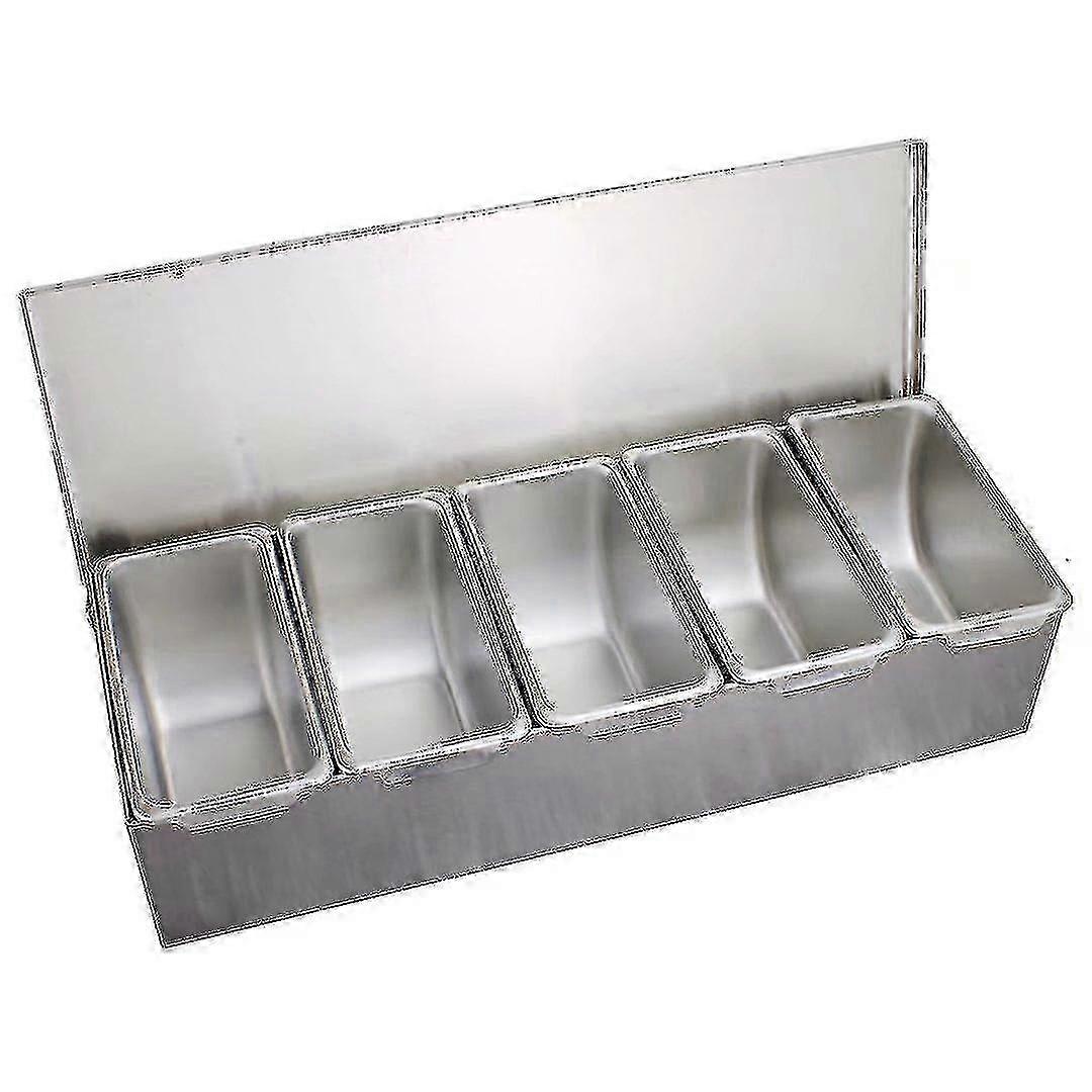 Stainless Steel Barware Container Set for Ingredients 5 Pieces