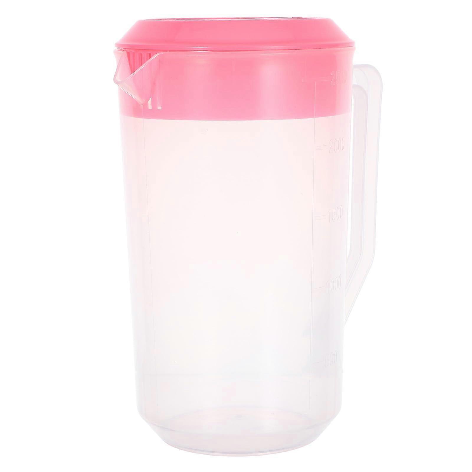 Plastic Pitcher with Lid, Large Capacity Heat Resistant Water Jug for Cold Drinks and Family Gatherings