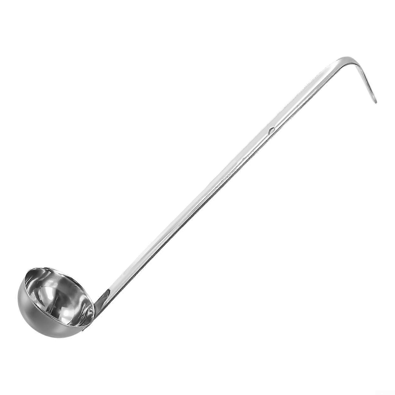 Stainless Steel Soup Serving Ladle 180ml Long Handle RustResistant Dishwasher Safe