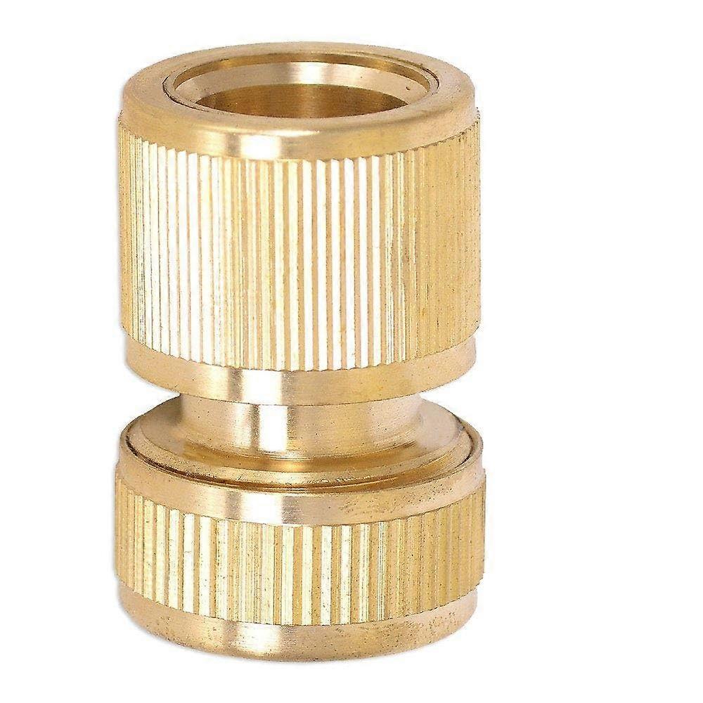 Brass Hose Connector 1/2 Inch Quick Connect Garden Hose Fitting Weatherproof Rust Resistant