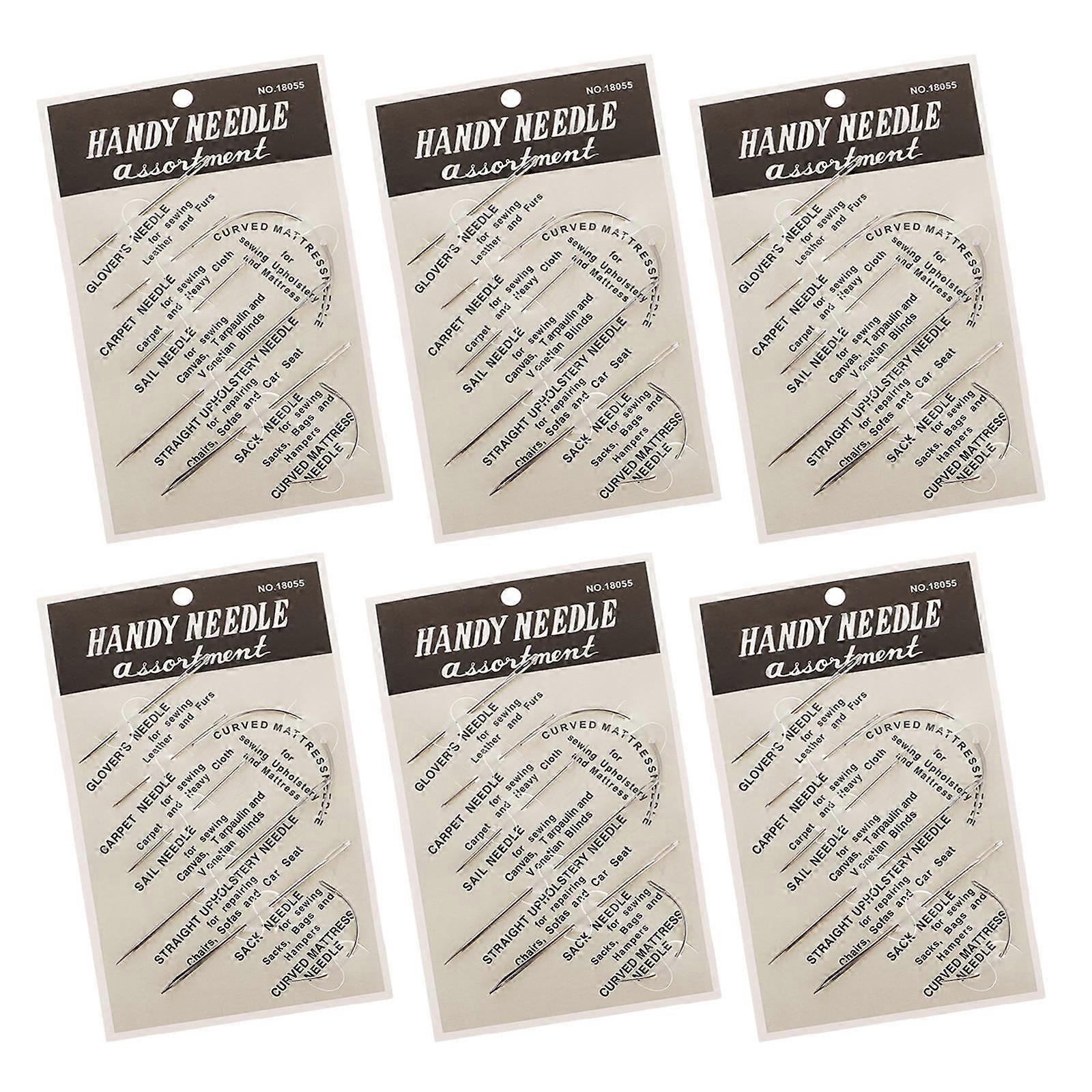 Sewing Needle Stitching Needle Set for Leatherwork Silver Color Suitable for Diy Sewing