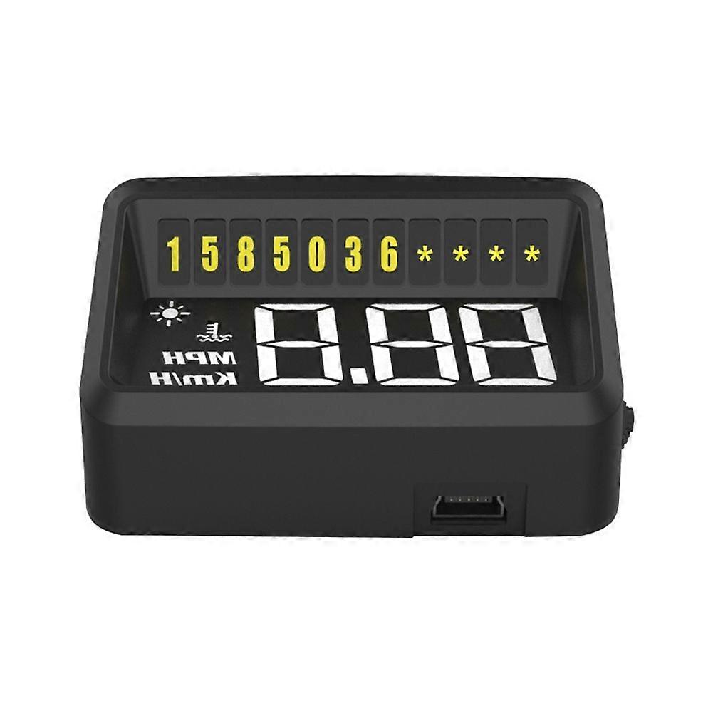 Car Head Up Display HUD Projector Display OBD2 Driving Computer Temperature Digital Car Speedometer Accessories