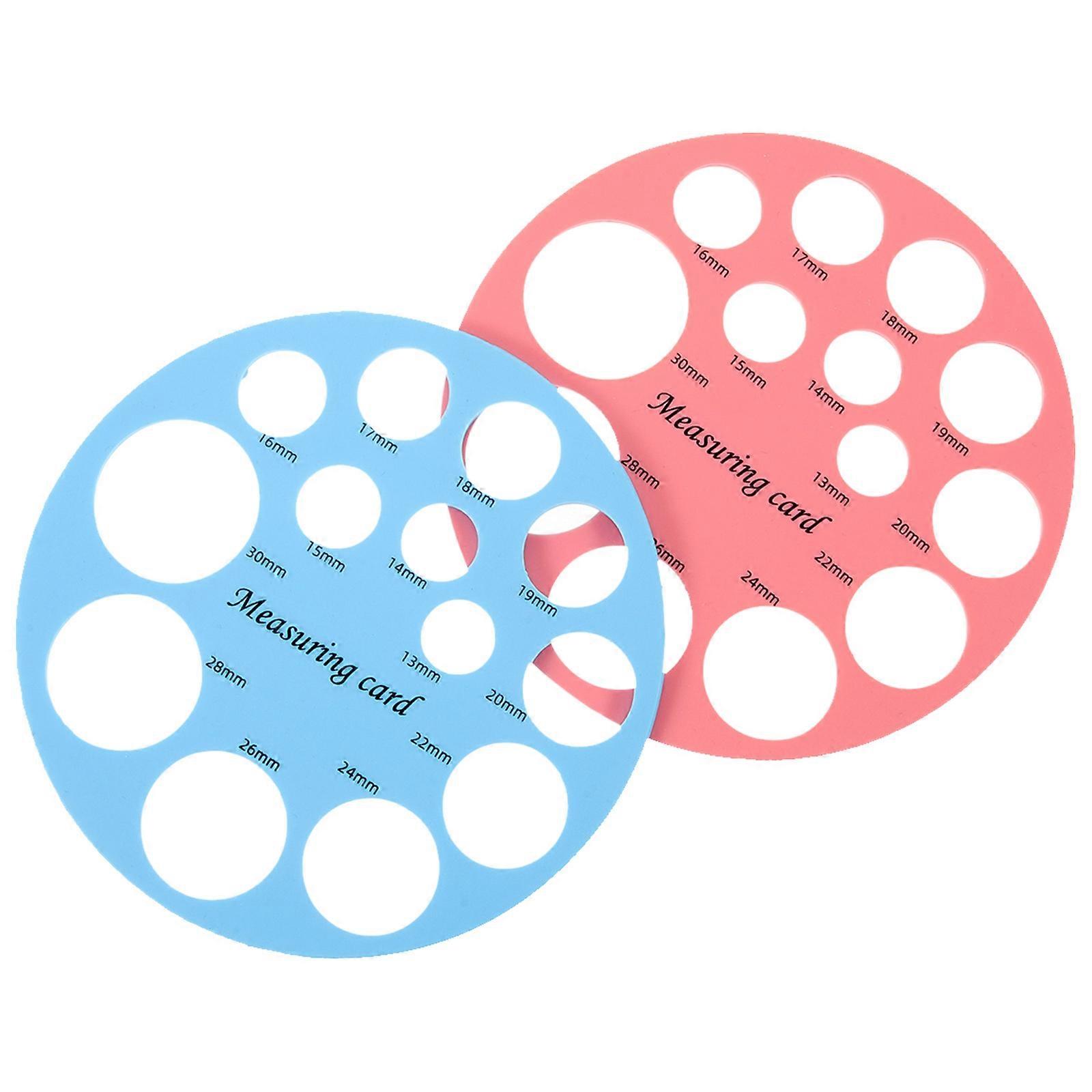 Nipple Measurement Tool Silicone Nipple Ruler for Accurate Sizing 2Pcs