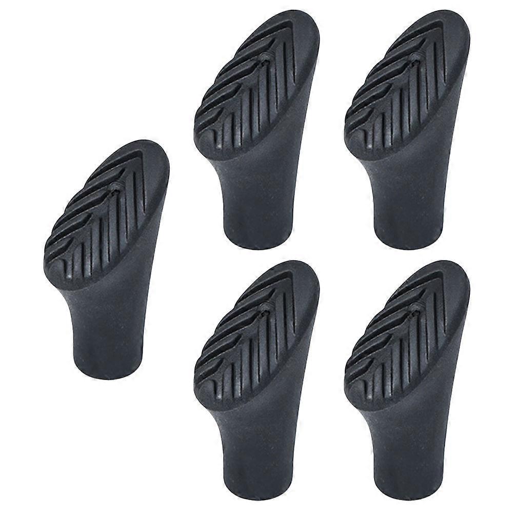 Anti-Slip Protector Rubber Covers for Trekking Poles 5Pcs Pack