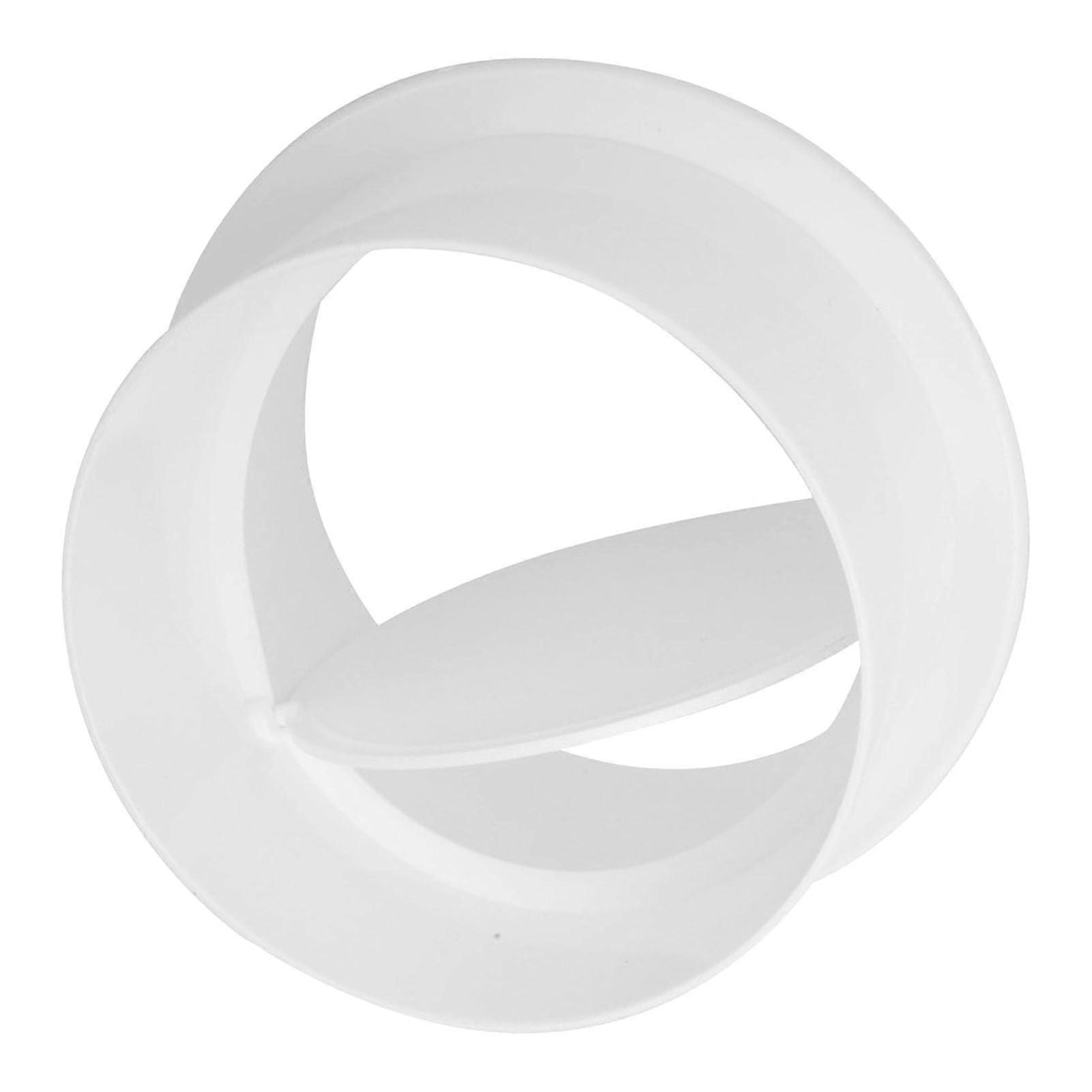 Extractor Fan Vent with AntiBackflow Gravity Closure ABS Damper for Kitchen Bathroom Toilet