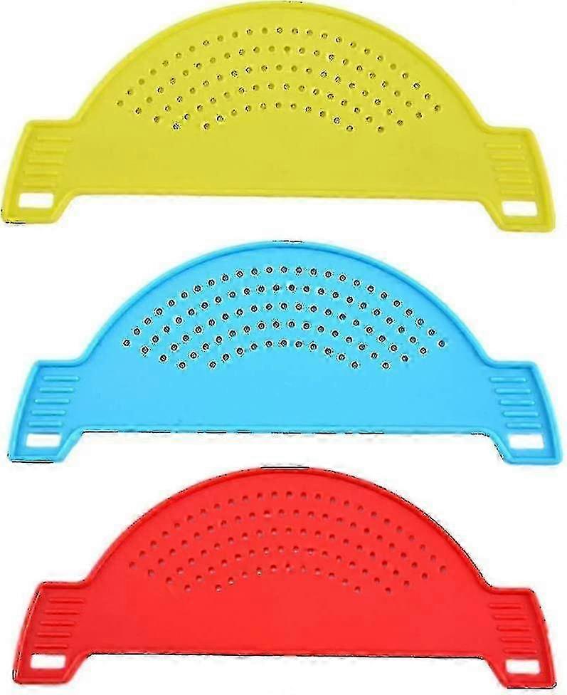 26-27 3 Pcs Gift Plastic Half-moon Pan Strainer Pot Drainer Strainer Colander Sieve