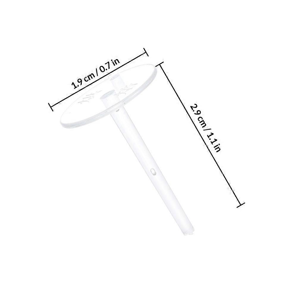 Clear Cake Decor Fixing Base for Holding Cake Up 200Pcs Plastic Stand