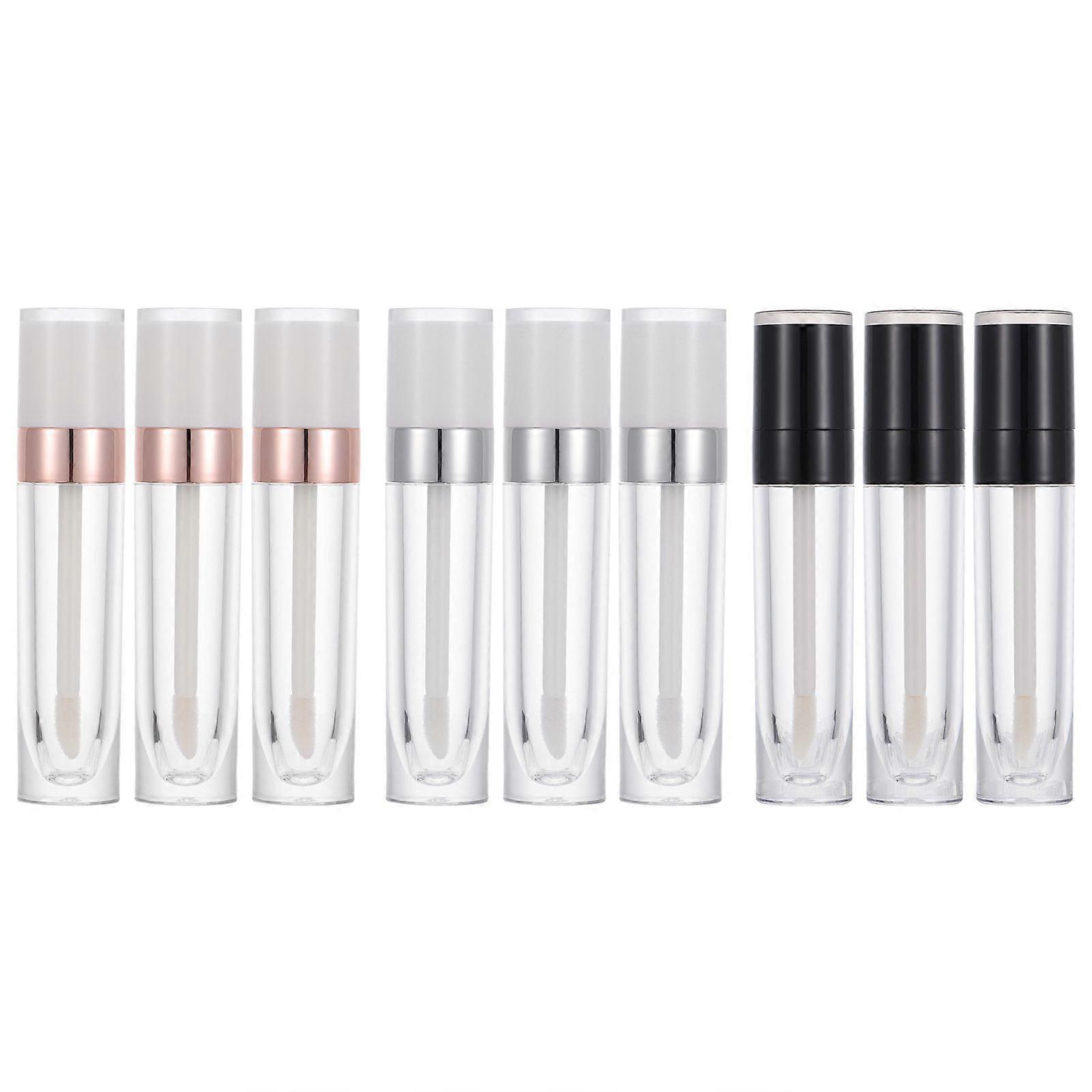 9Pcs Empty Lip Gloss Wand Tubes Refillable Lip Gloss Containers for DIY
