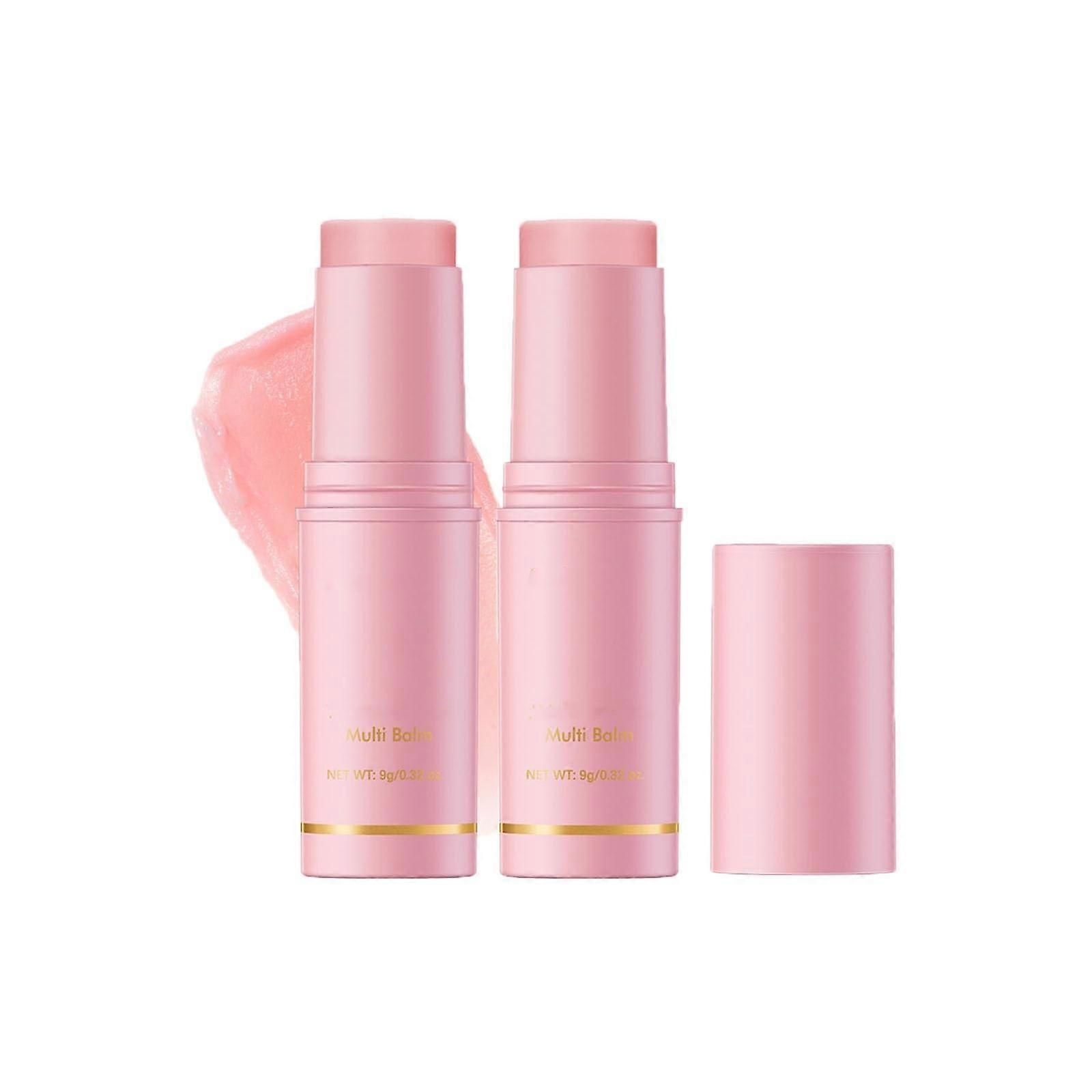 Hydrating Balm Stick with Collagen Boost, 2pcs Deep Moisturizing MultiUse for Face and Lips
