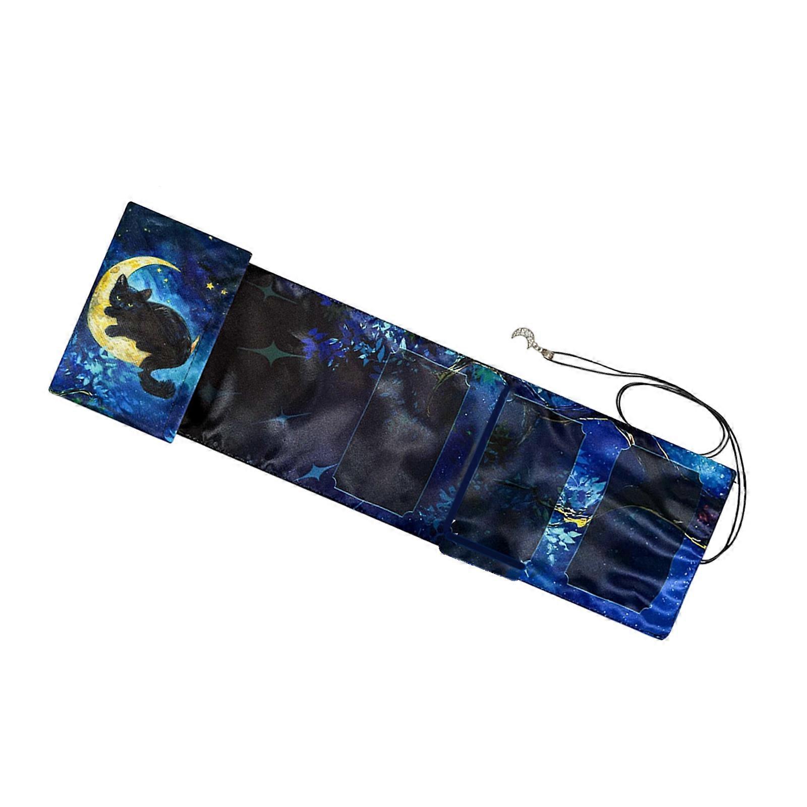 Portable Elegant Tarots Card Holder with Quick Pull String Closure Divination Storage Bag for Tarots Card Accessories Multicolor