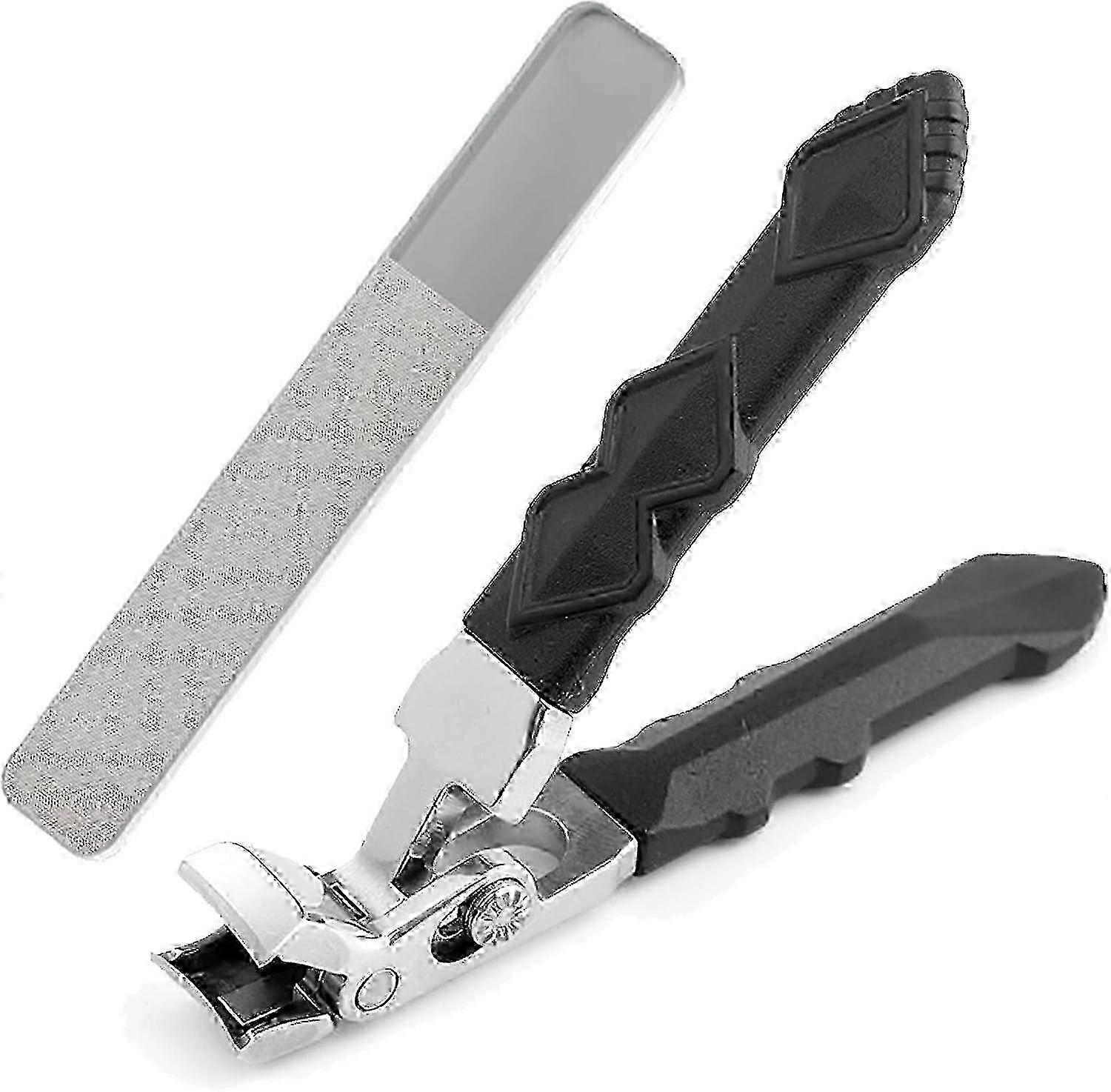 Foot nail clipper for seniors with collection container
