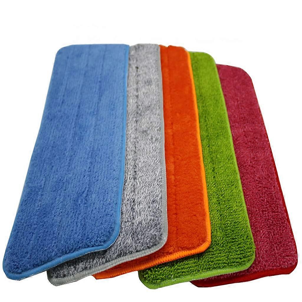 5 Pack Microfiber Mop Replacement Pads, Washable Mop Head Refills, Compatible With Multiple Mops
