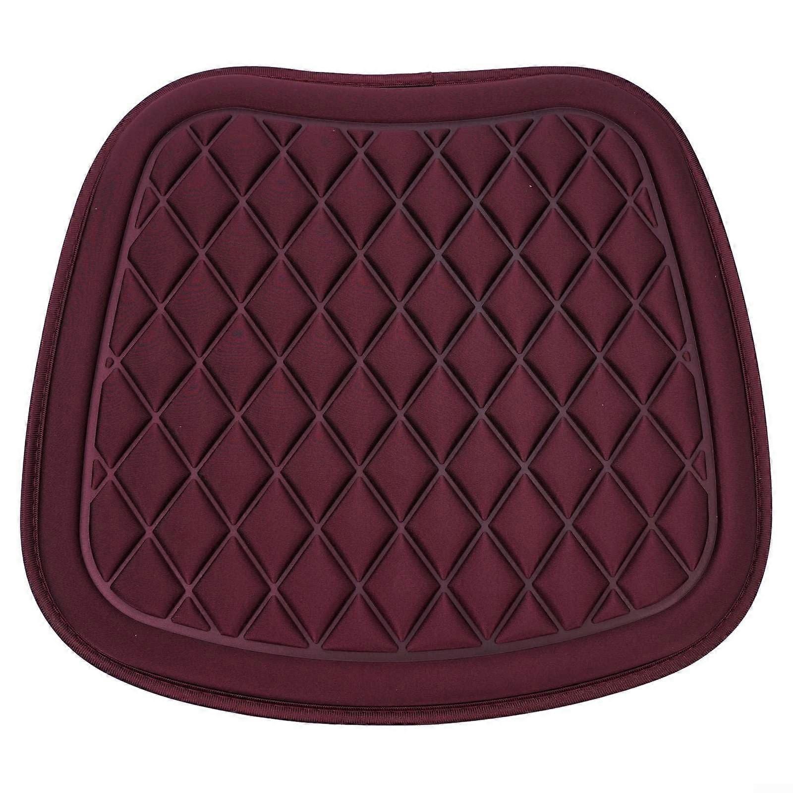 Car Seat Cushion with 3D Ventilation Cooling, Memory Foam Pad, NonSlip Base, Red