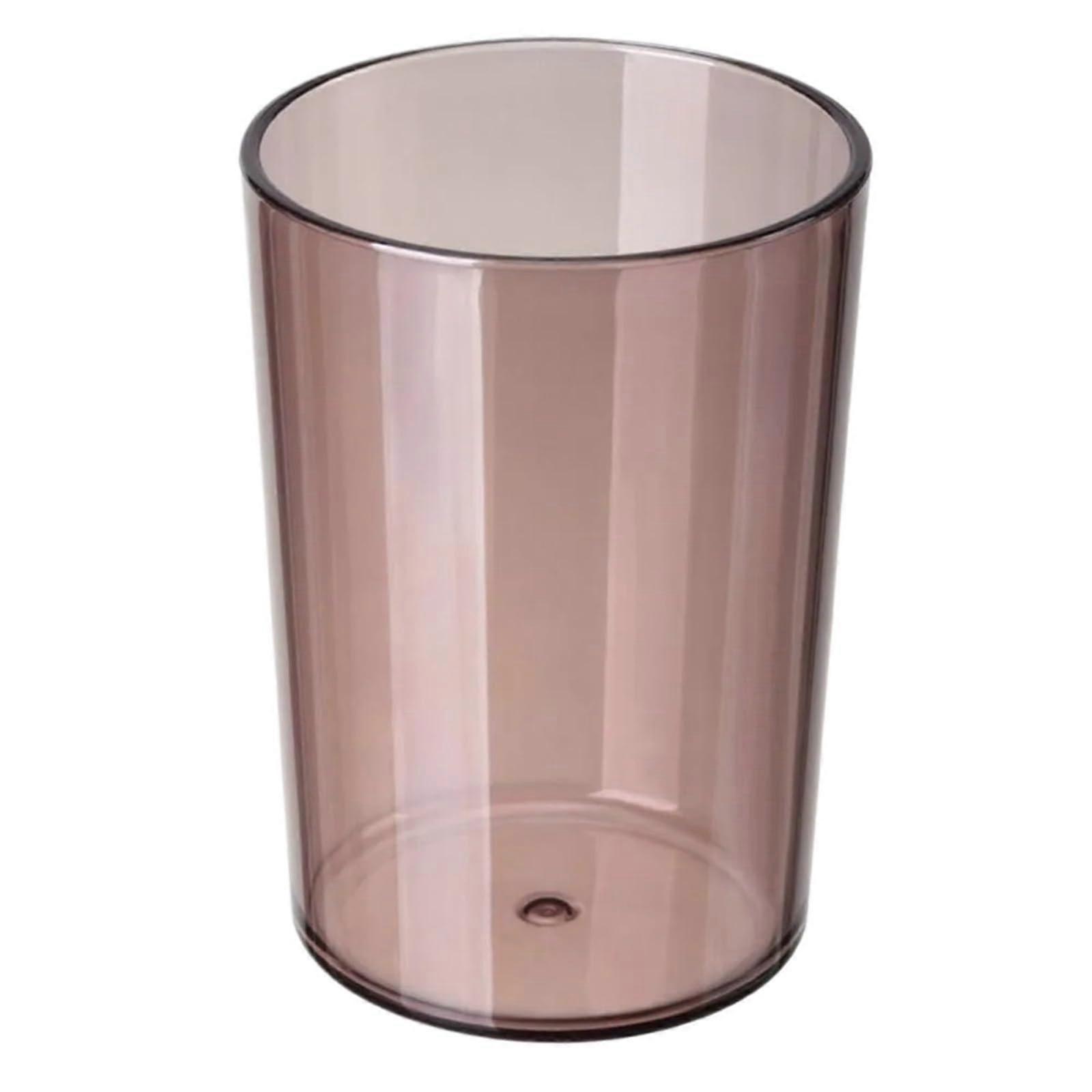 Toothbrush Cup Set 3pcs Capacity Clear Solid Color Bathroom Drinking Cups for Adults Kids Red