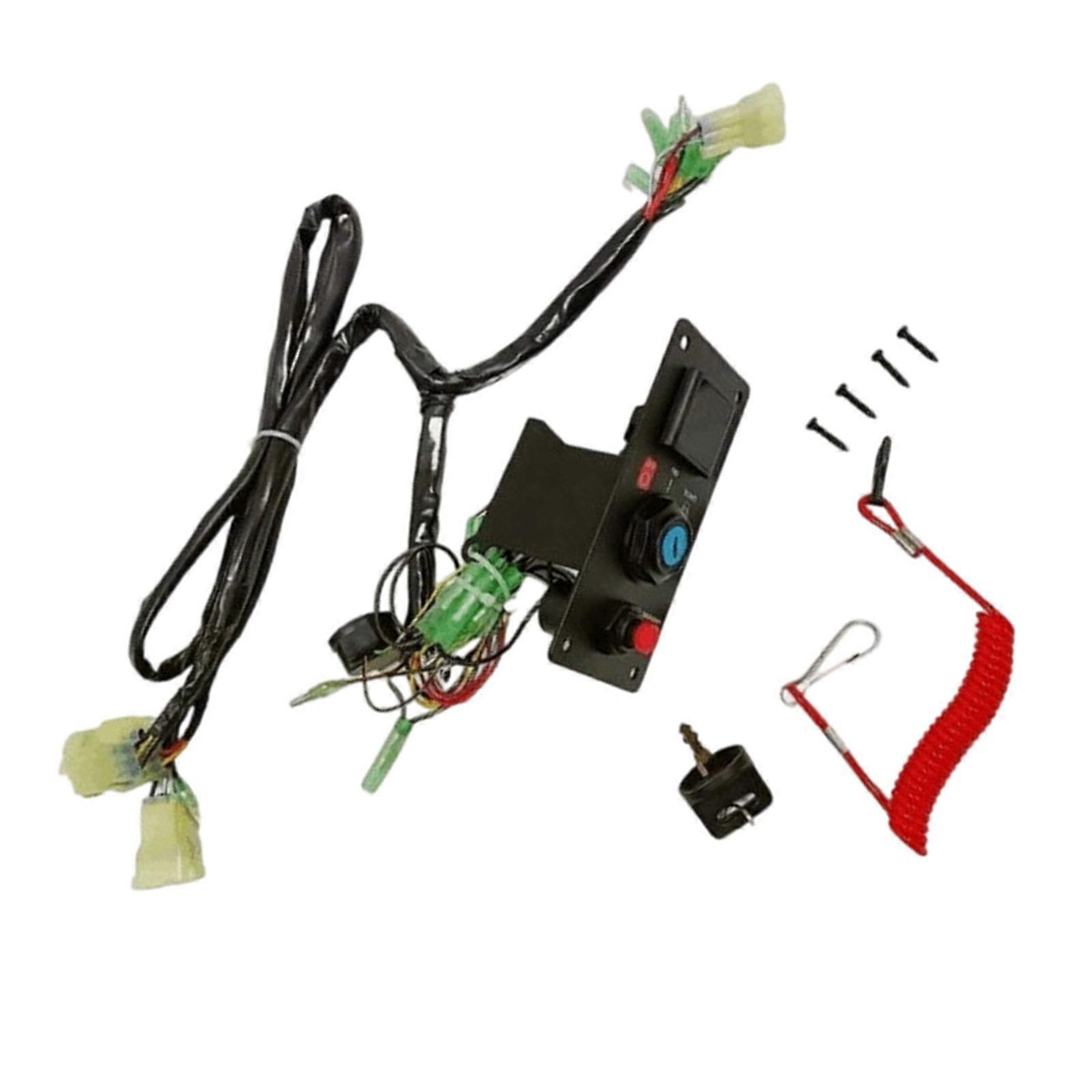 External Engine Igniting Control Panel Replacement Part Strong Plastic Metal Hybridize Building Consistent Begin Function Marine Use Multicolor