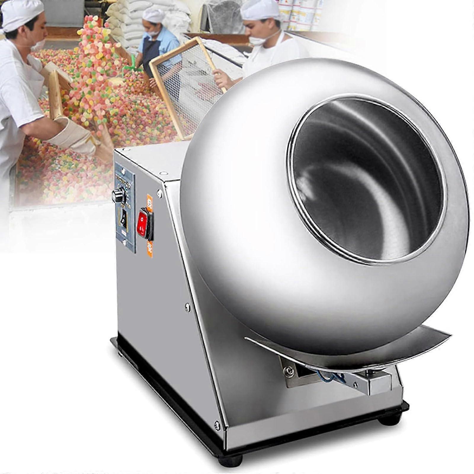 Mini Chocolate Panning Machine with Automatic Sugar Coating for Nuts, Tablets, Small Commercial Use