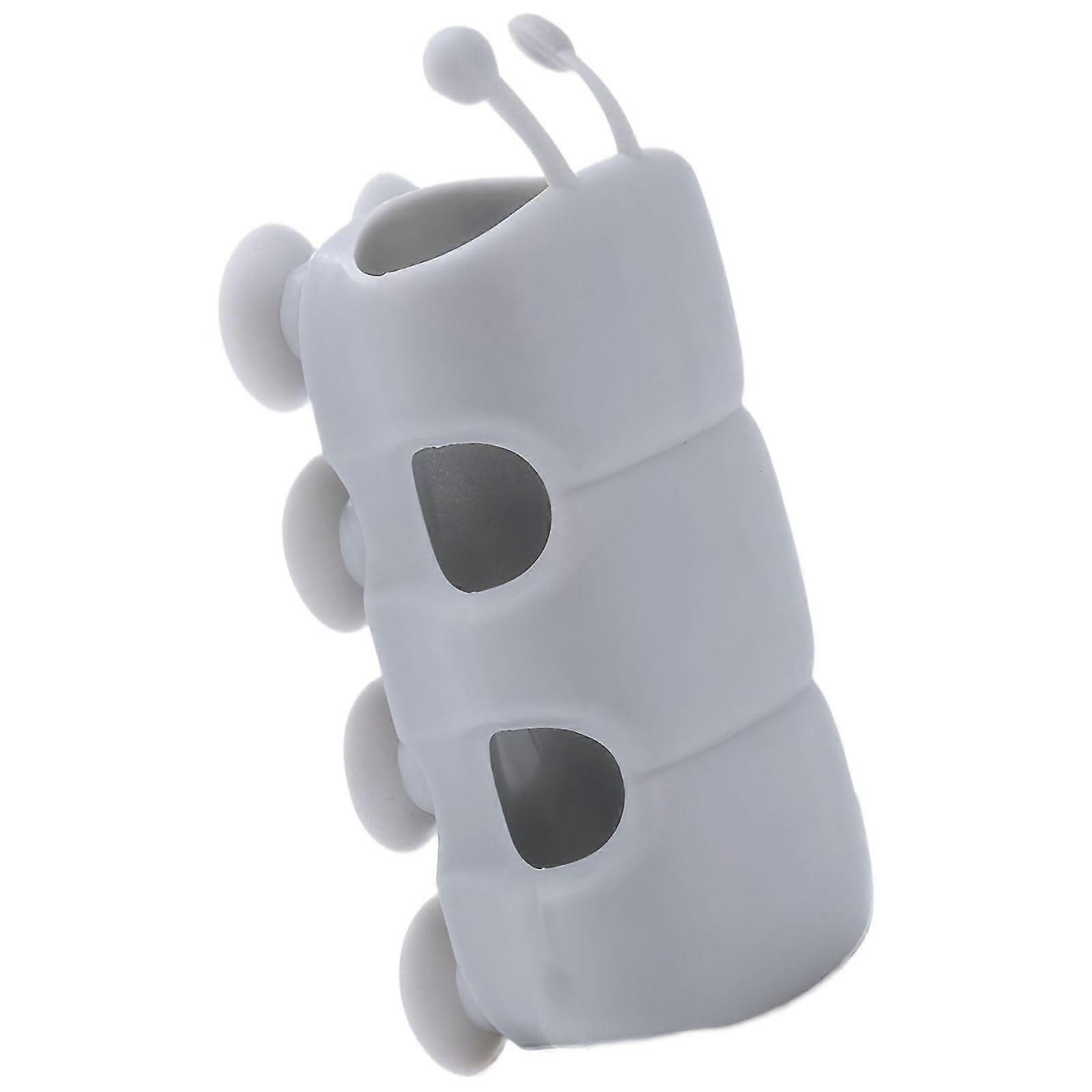 Shower Head Holder No Drilling Adjustable Suction Cup Mount Renter Friendly Gray Bathroom