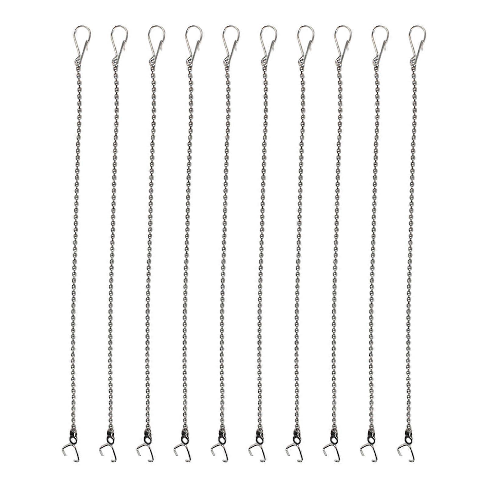 10Pcs Universal Toilet Flapper Chain Replacement Easy Fix Stainless Steels Flush Flapper Chain Easy Installation Multicolor