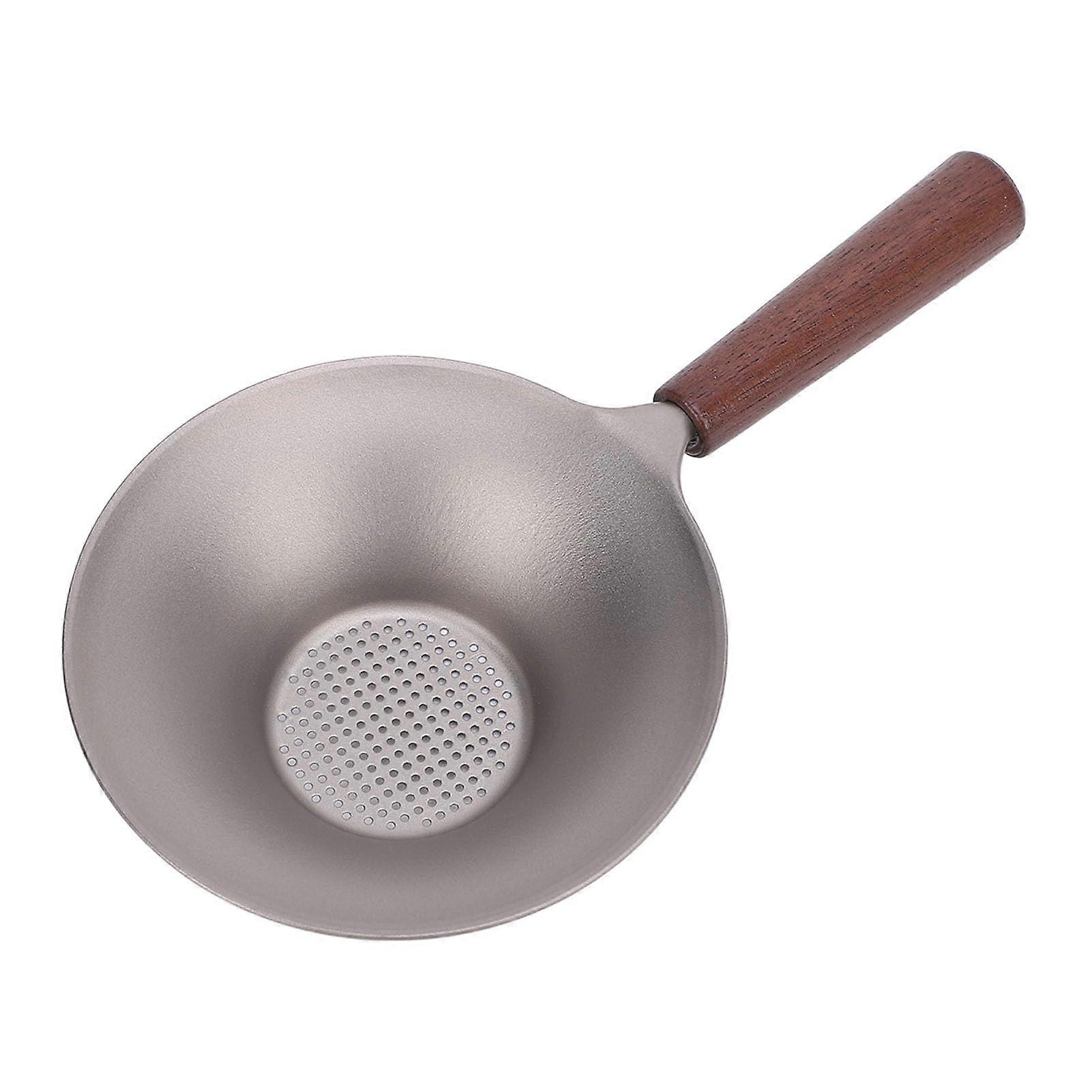 Tea Strainer Fine Mesh Stainless Steel Filter with Solid Wood Handle for Gongfu Loose Leaf Tea