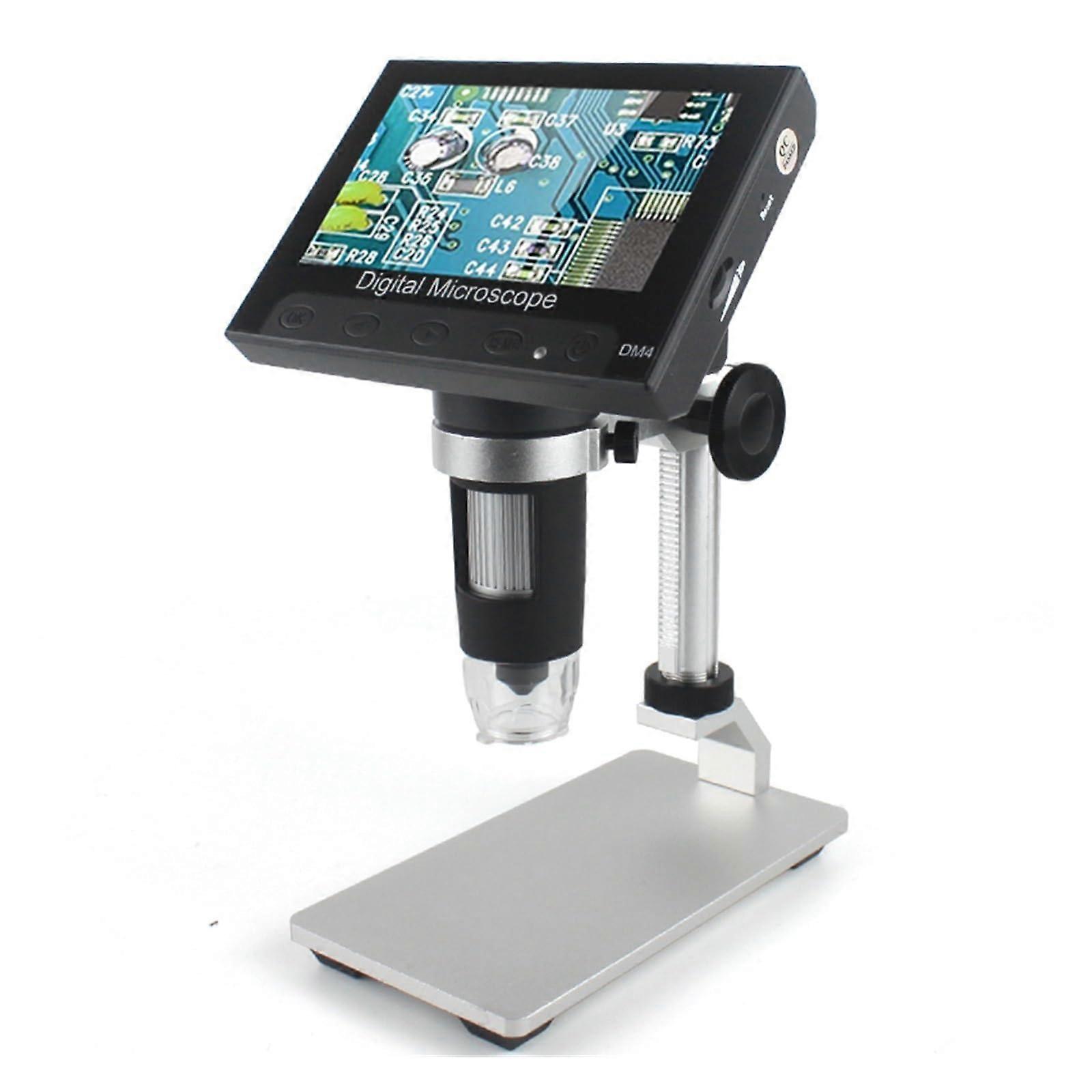 1000X Digital Microscope with 4.3'' LCD, 1080P HD, USB for Soldering , 8 LED Lights