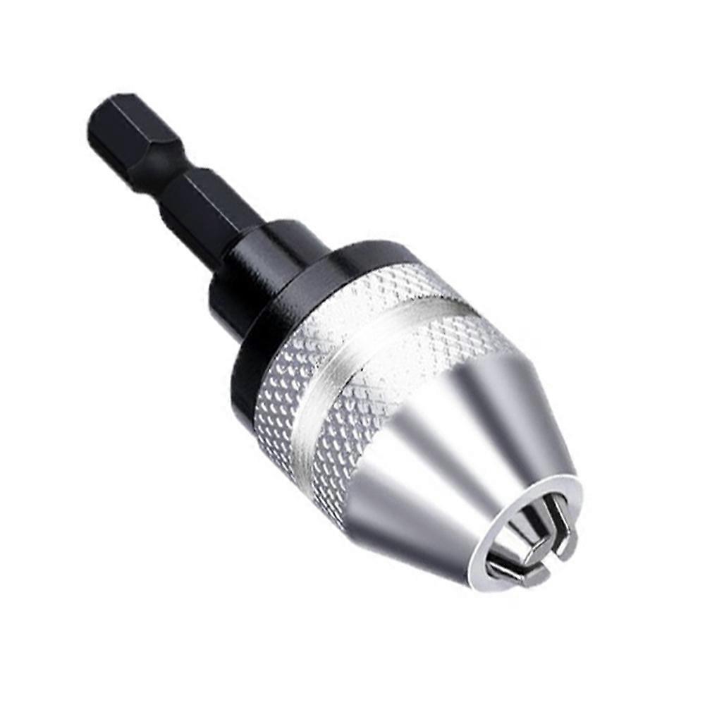 Keyless Drill Chuck Screwdriver Impact Driver Adaptor 1/4 '' Hex Shank Drill Bit Tool Convertor Adapter