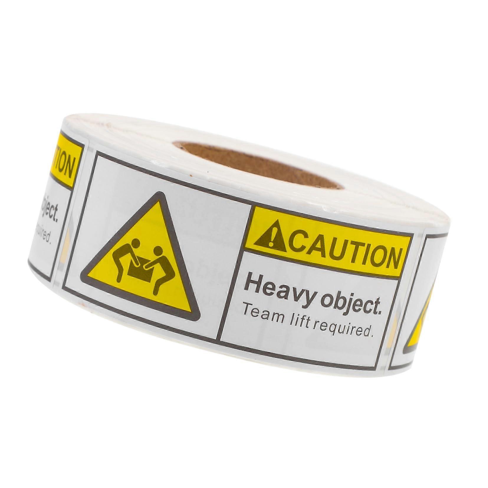Heavy Package Warning Labels with Adhesion Backing, Team Lift Stickers for  Boxes