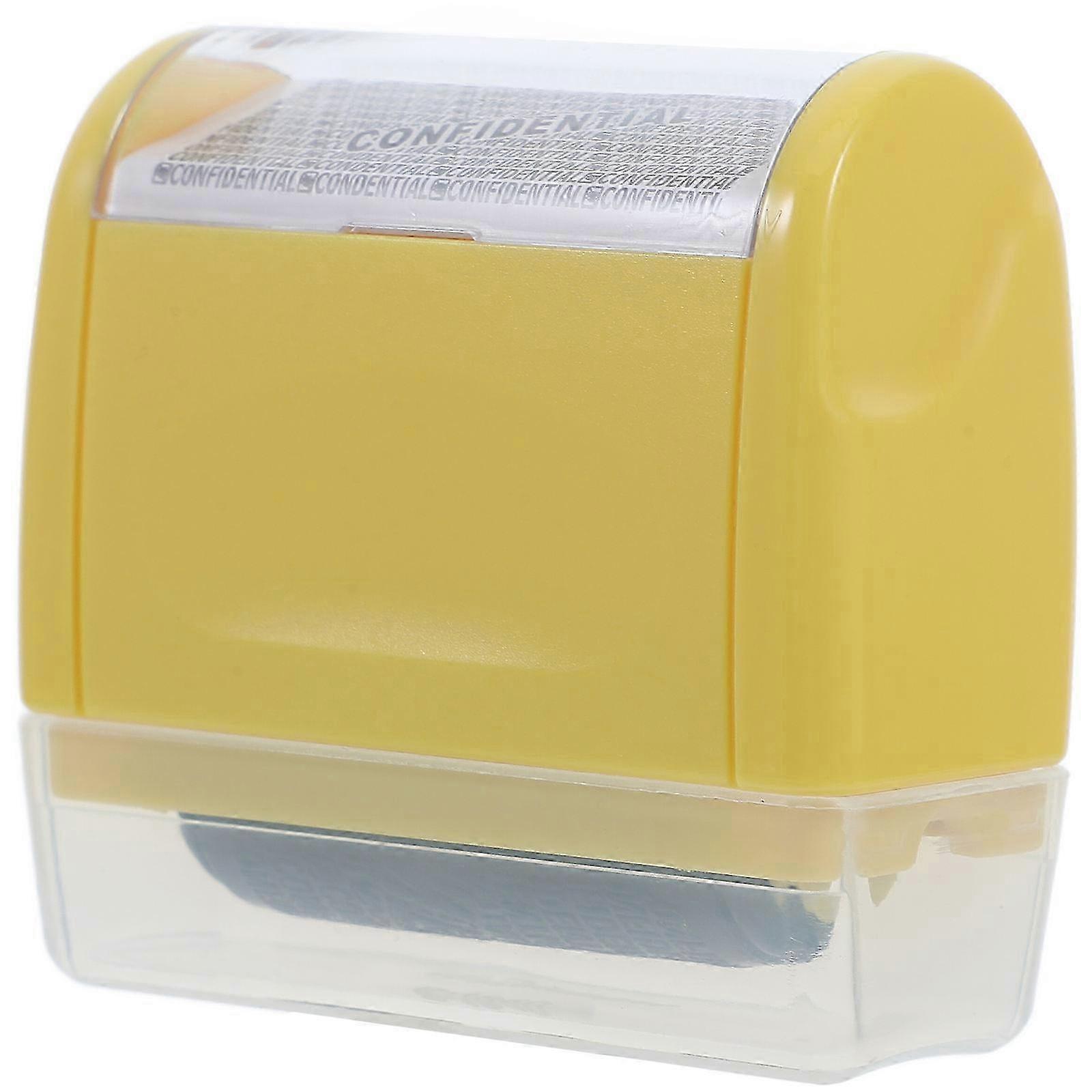 Identity Theft Protection Roller Stamp for Privacy Blocking 3 Refill Ink Security Stamps