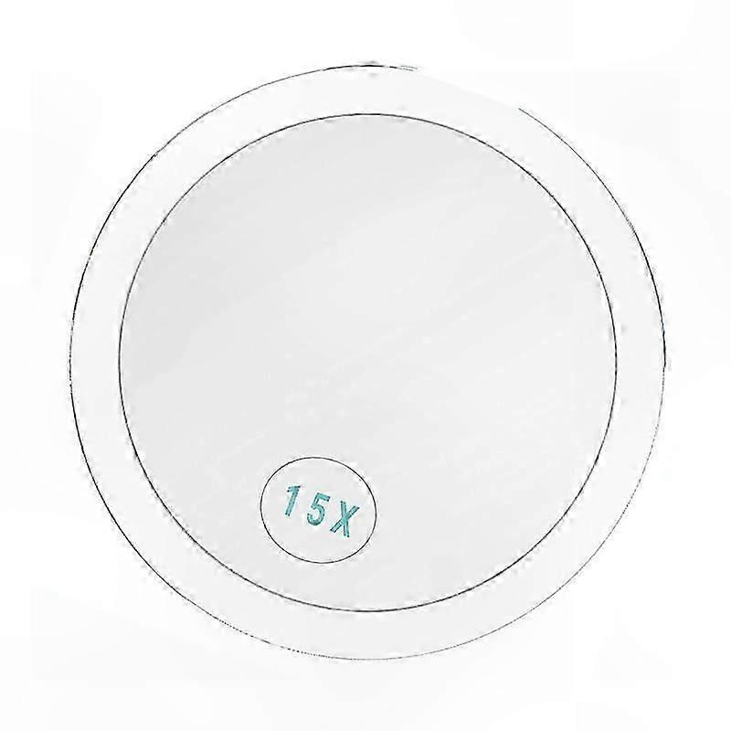 15X Magnifying Suction Cup Glass Makeup Mirror with Adjustable Angle