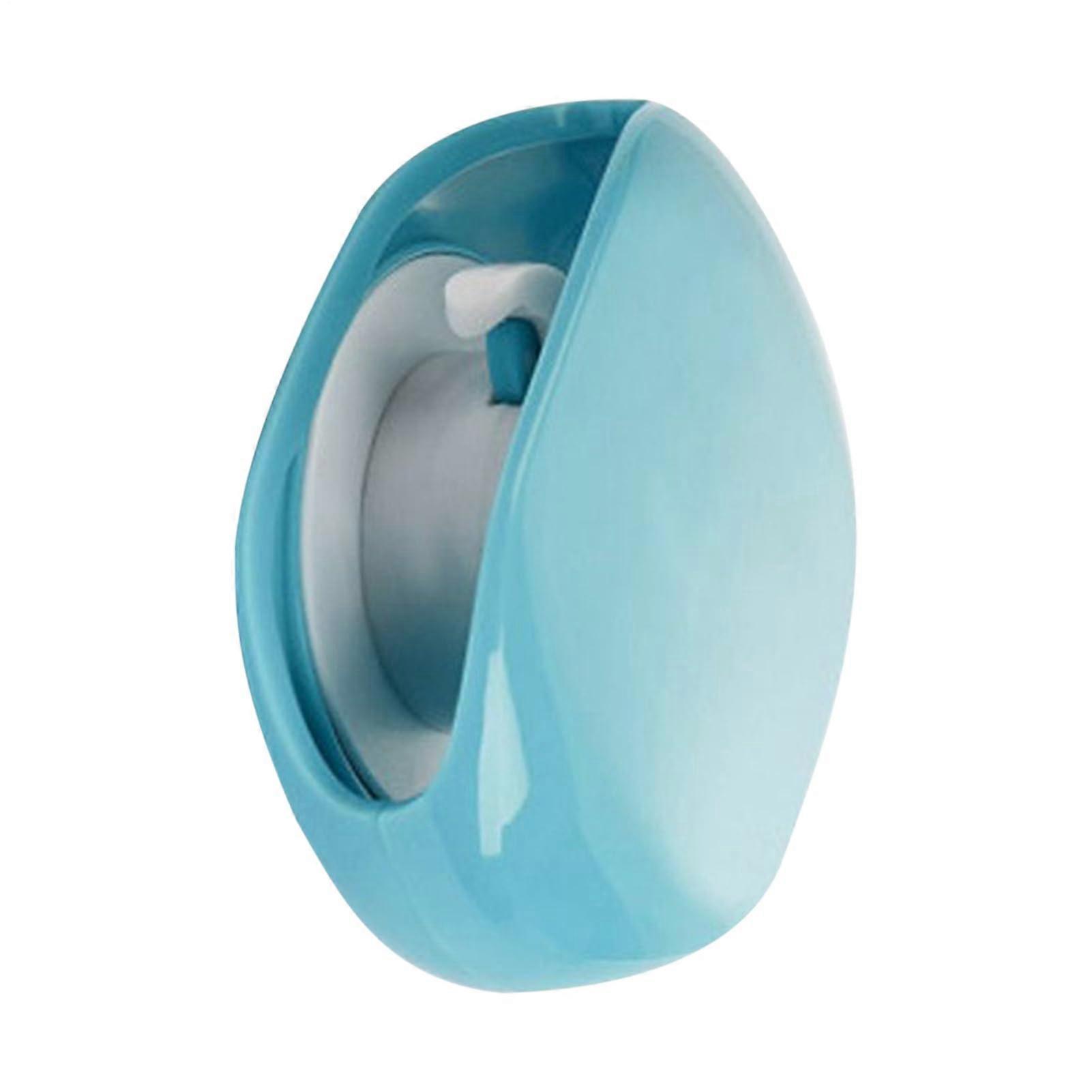 Automatic Retractable Cable Organizer with Secure Locking System, Compact Travel Winder for Phone and Tablet, Blue