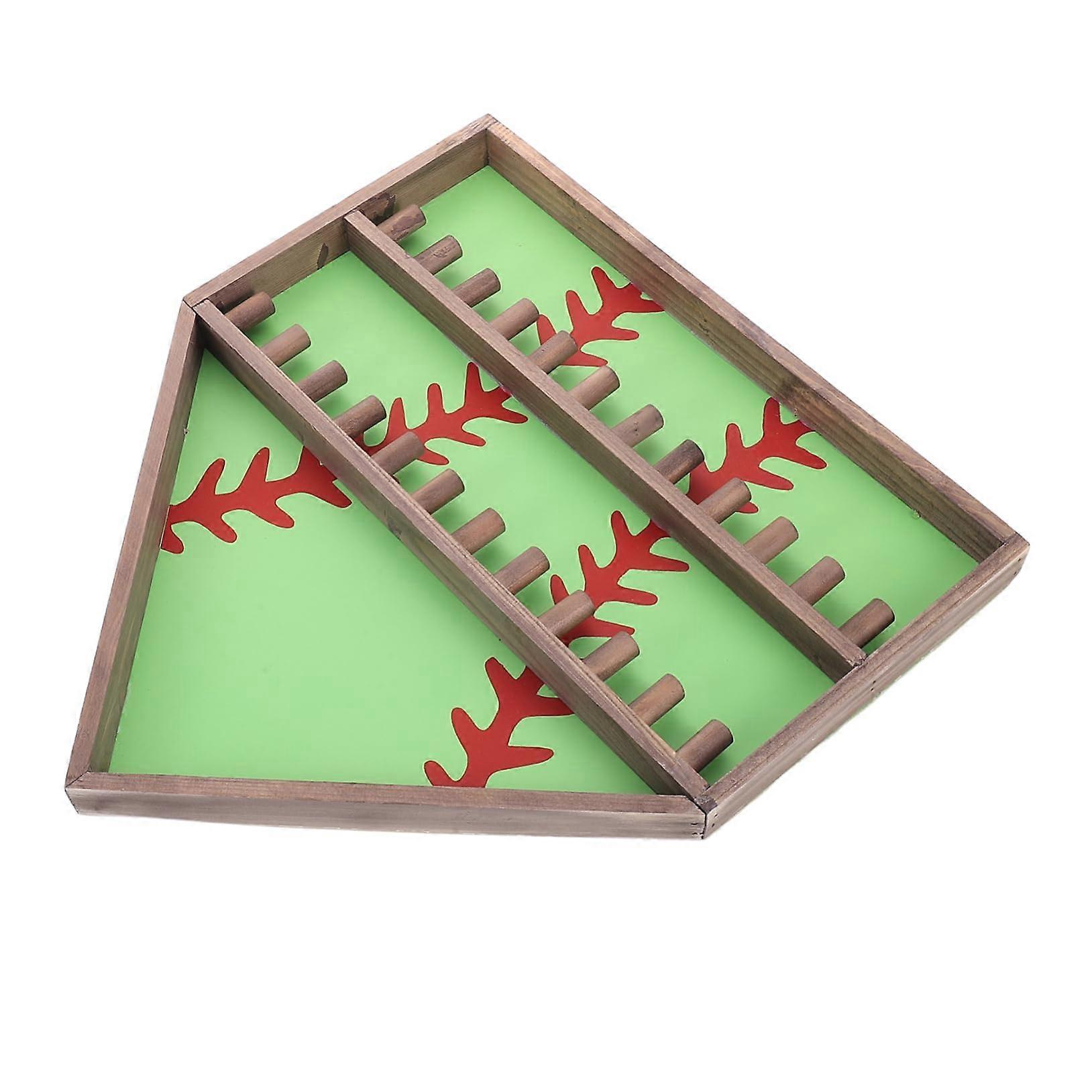 Baseball Medal Display Case Wall Mounted Sports Memorabilia Holder with Secure Ring Display