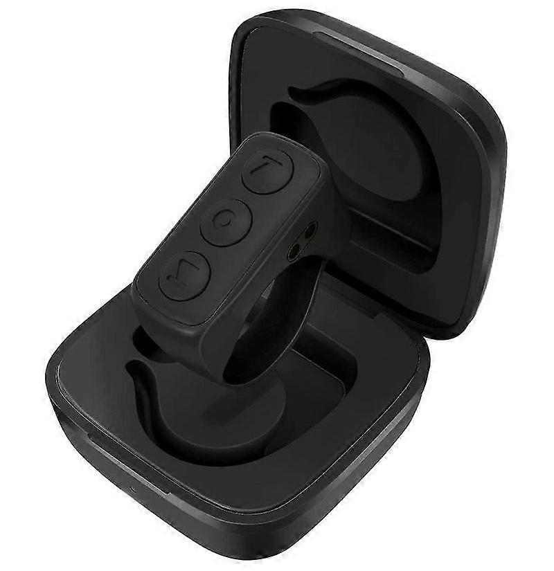 Remote Control Kindle App Page Turner, Bluetooth Camera Video Recording Remote, Scroll Ring For Iphone, Ipad, Ios, Android - Black