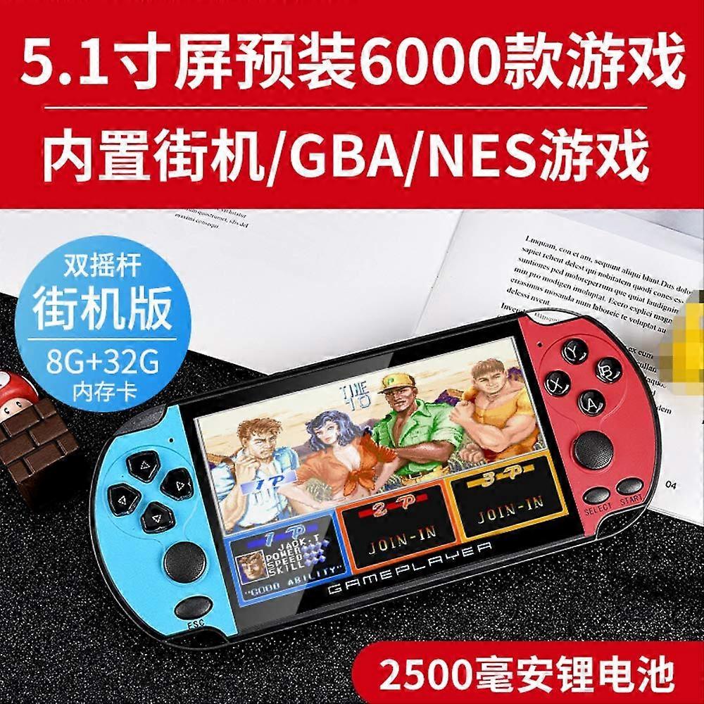 Retro Handheld Game Console with 5.1 Inch Screen, MultiFormat Support, Rechargeable System