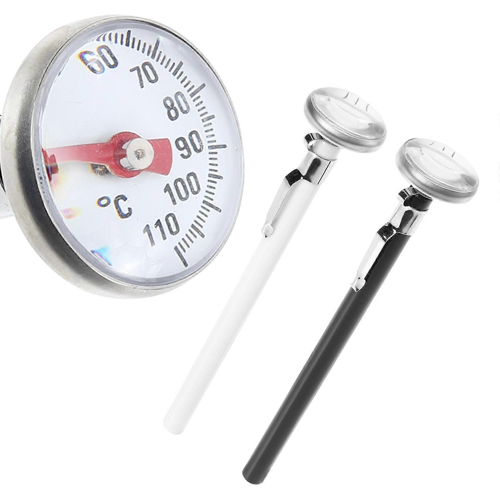 Milk Thermometer Water Temperature Thermometer for Steaming Milk 2Pcs Assorted Color