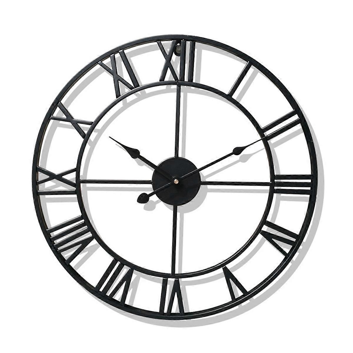 Roman Numeral Clock Wall Clock Retro Clock Decorative Wall Clock