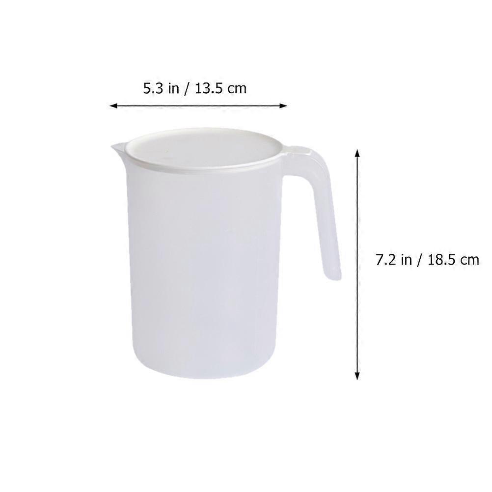 Cold Water Kettle with Cups for Drinking Use 1Set Reusable Reusable Transparent White