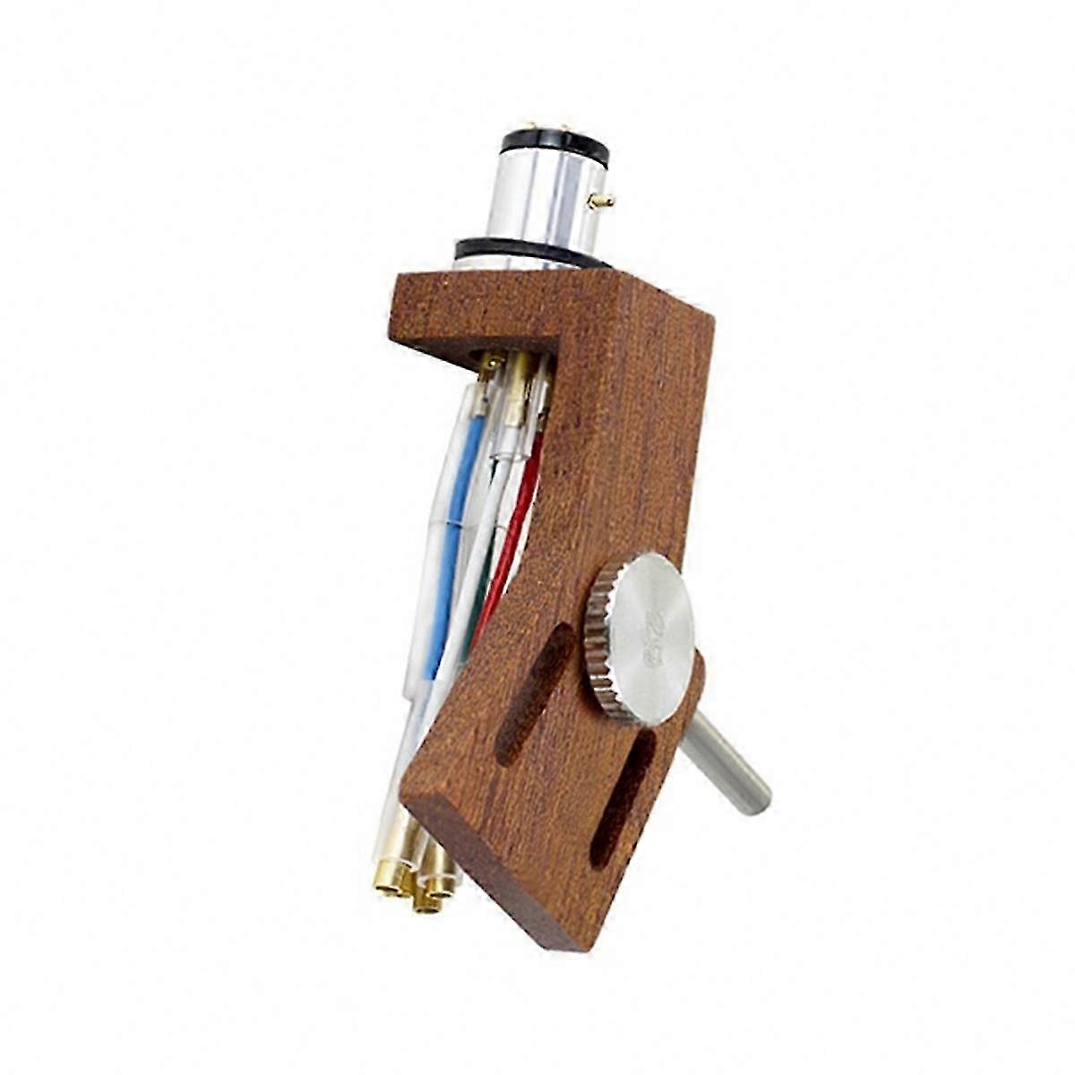 Wooden Vinyl Turntable Stand with Headshell Holder