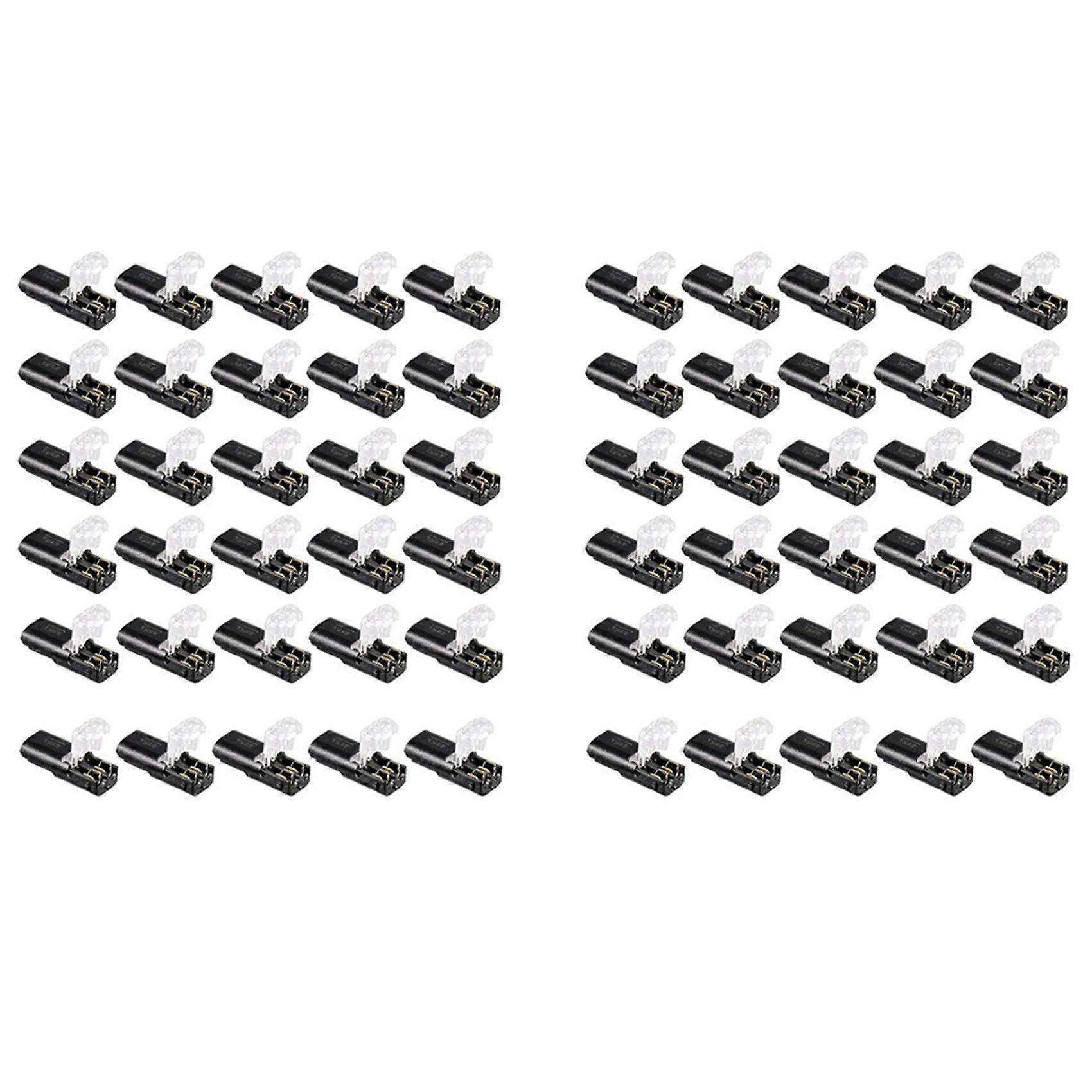 Double - Wire Plug-in Connector with Locking Buckle (60 Pack)