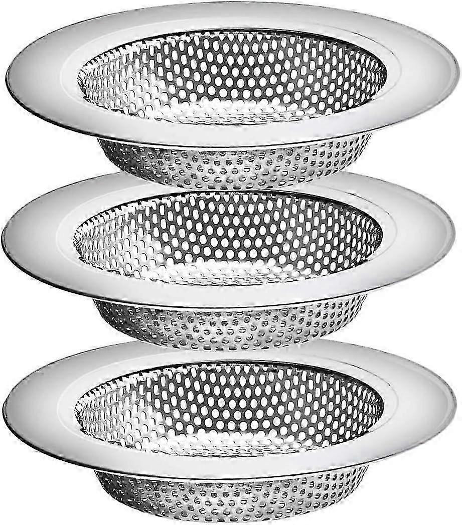 3PCSKitchen Sink Drain Strainer, Upgraded Double-Layer Safe Design for Most