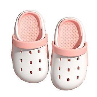 Ediodpoh slippers met zachte zool, lichtgewicht en ademend, voor kinderen van 2-10 jaar, wit, maat 14 M
