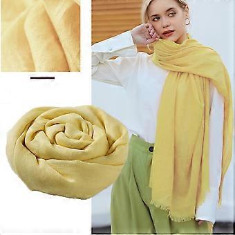 Dames zomersjaal, effen, groot, lang, lichtgewicht, linnen, stranddoek/omslagdoek 77 x 37 inch